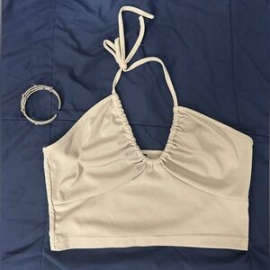 • light pink crop top